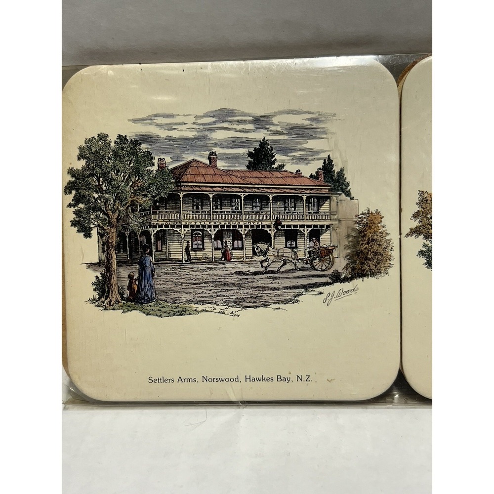 Drink Coasters‎ New Zealand Set of 6 Places Travel Memorabilia Jasón Brand - Picture 2 of 9